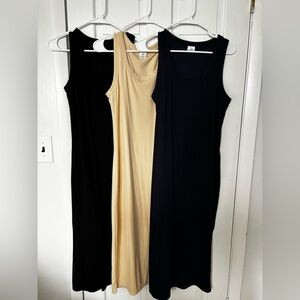 3 Pack Ribbed Knit MIDI Dresses